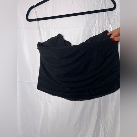 House of CB - Hallie Black Strapless Corset Top - Size L+ (XL) - Picture 6 of 9